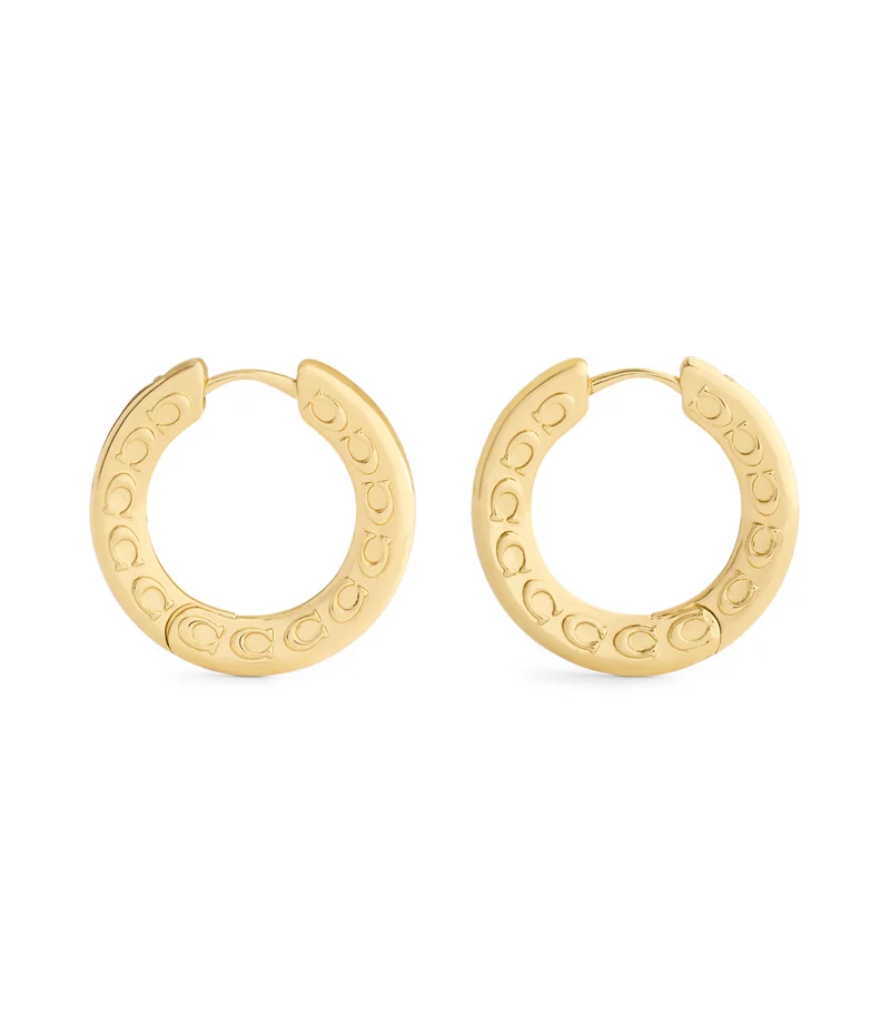 كوتش Signature C Small Hoop Earrings